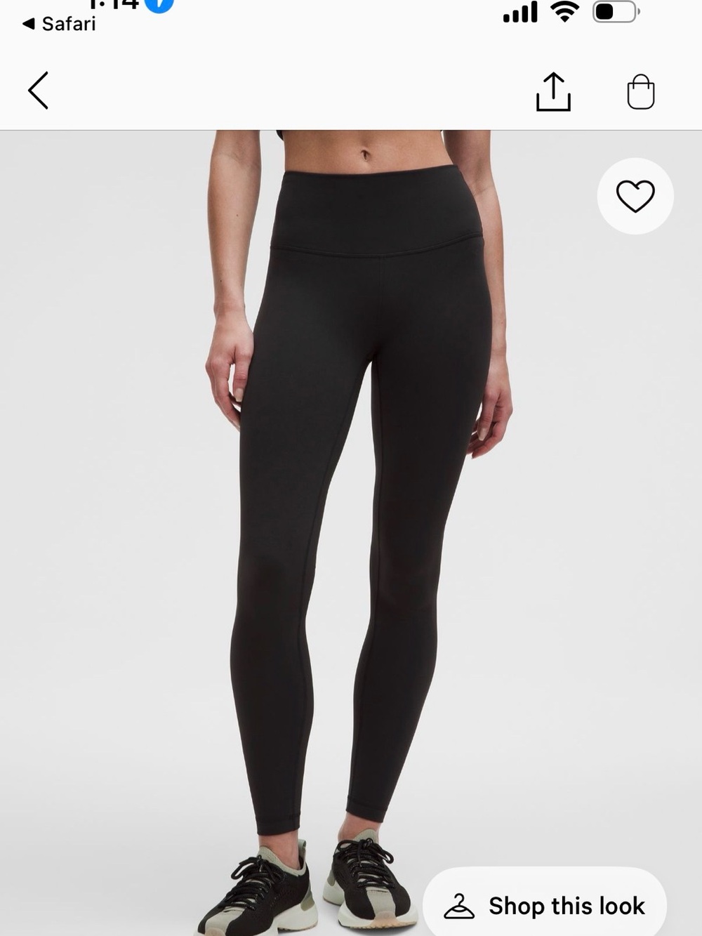 Lululemon Wunder Train No Line HR Tight 28" BLK 2